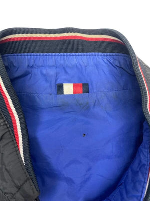 Black-Blue Tommy Hilfiger Bomber Reverse Jacket Men's Small Northern Pole Vintage Wholesale 