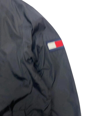Black-Blue Tommy Hilfiger Bomber Reverse Jacket Men's Small Northern Pole Vintage Wholesale 