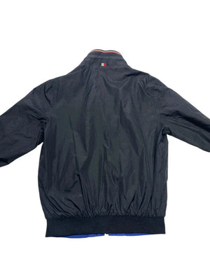 Black-Blue Tommy Hilfiger Bomber Reverse Jacket Men's Small Northern Pole Vintage Wholesale 