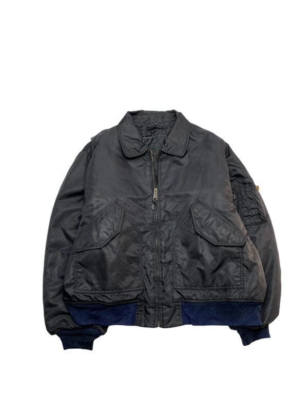 Black Bomber Jacket Men's XL Northern Pole Vintage Wholesale 