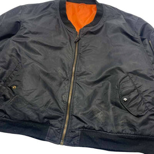 Black Bomber Jacket Men's XXL Northern Pole Vintage Wholesale 