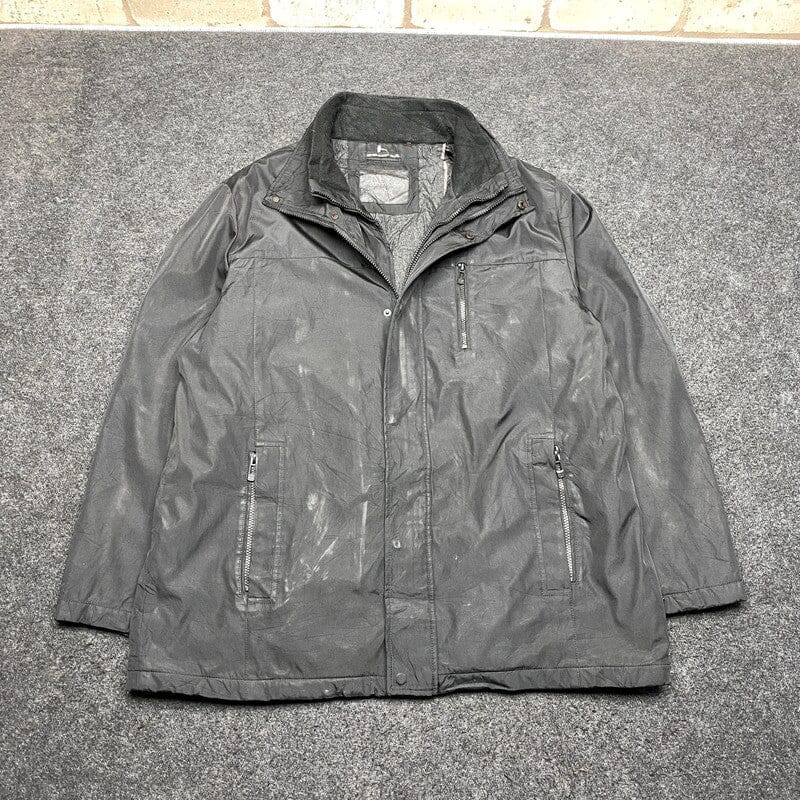 Black Calvin Klein Harrington Jacket Men's XL Northern Pole Vintage Wholesale 