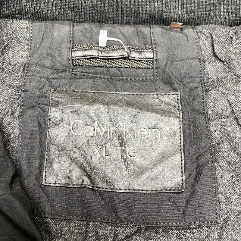 Black Calvin Klein Harrington Jacket Men's XL Northern Pole Vintage Wholesale 