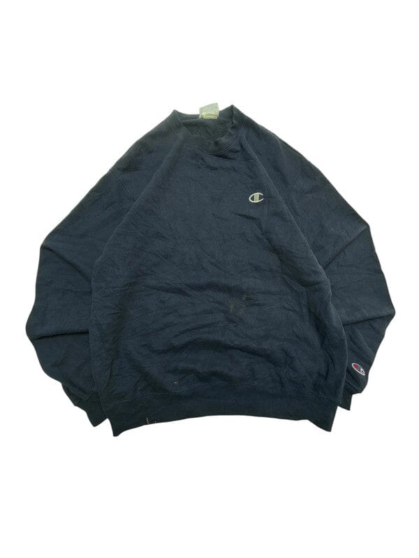 Black Champion Chest Logo Sweatshirt Men's Medium Northern Pole Vintage Wholesale 