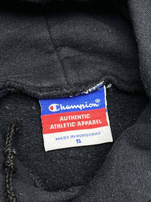 Black Champion Embroidery Hoodie Men's Small Northern Pole Vintage Wholesale 