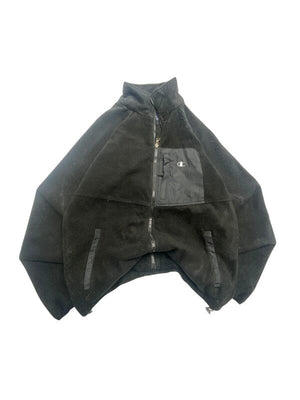 Black Champion Fleece Jacket Men's Small Northern Pole Vintage Wholesale 
