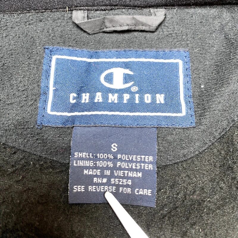 Black Champion Fleece Jacket Small Northern Pole Vintage Wholesale 