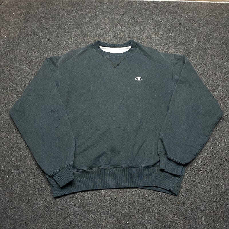 Black Champion Sweatshirt Men's Medium Northern Pole Vintage Wholesale 