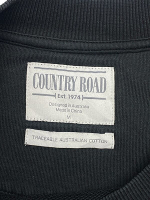 Black Country Road Logo Sweatshirt Men's Medium Northern Pole Vintage Wholesale 