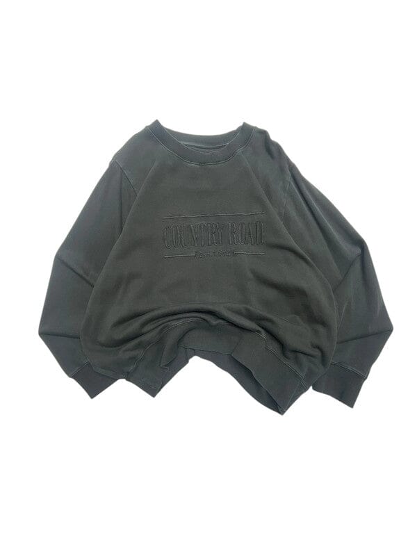 Black Country Road Logo Sweatshirt Men's Medium Northern Pole Vintage Wholesale 