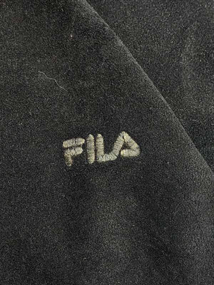 Black FILA 1/4 Zip-up Fleece Jacket Men's XL Northern Pole Vintage Wholesale 