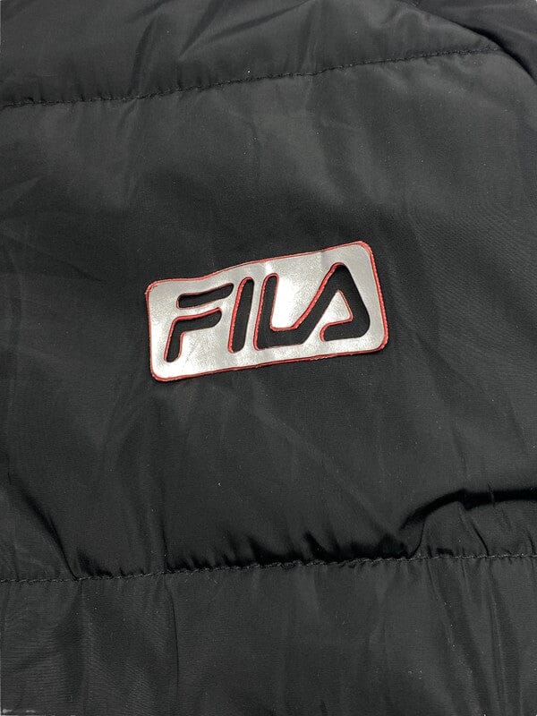 Black FILA Puffer Jacket Women's Large Northern Pole Vintage Wholesale 