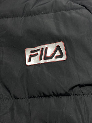 Black FILA Puffer Jacket Women's Large Northern Pole Vintage Wholesale 