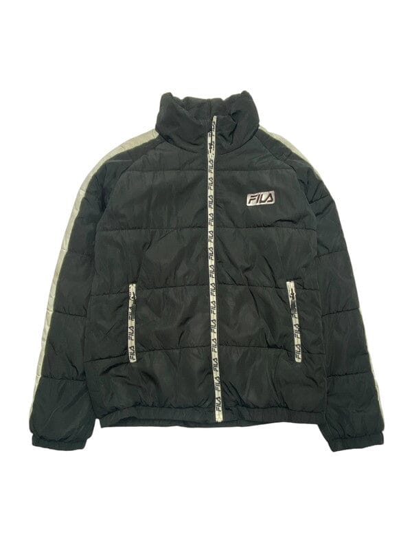 Black FILA Puffer Jacket Women's Large Northern Pole Vintage Wholesale 