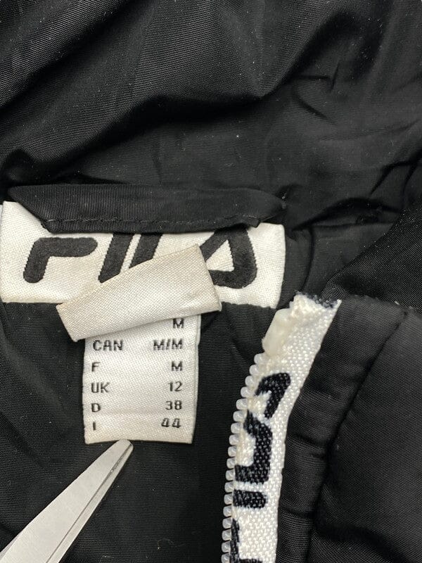 Black FILA Puffer Jacket Women's Large Northern Pole Vintage Wholesale 