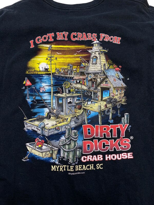 Black Gildan Print T-shirt Men's XL Northern Pole Vintage Wholesale 