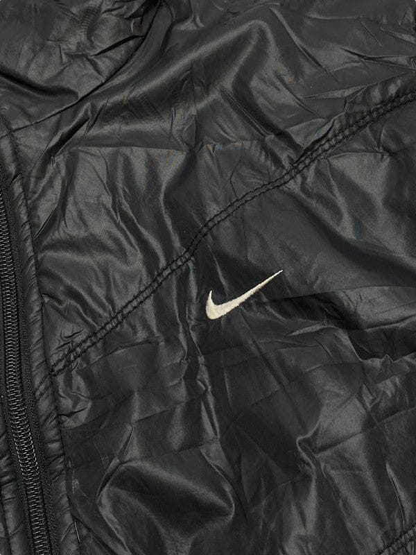 Black-Grey Nike Reverse Bomber Jacket Women's Large Northern Pole Vintage Wholesale 