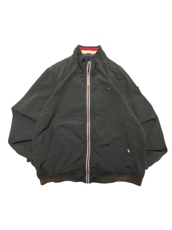 Black Hilfiger Denim Bomber Jacket Men's Medium Northern Pole Vintage Wholesale 