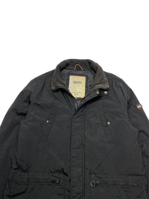 Black Hilfiger Denim Parka Men's XL Northern Pole Vintage Wholesale 