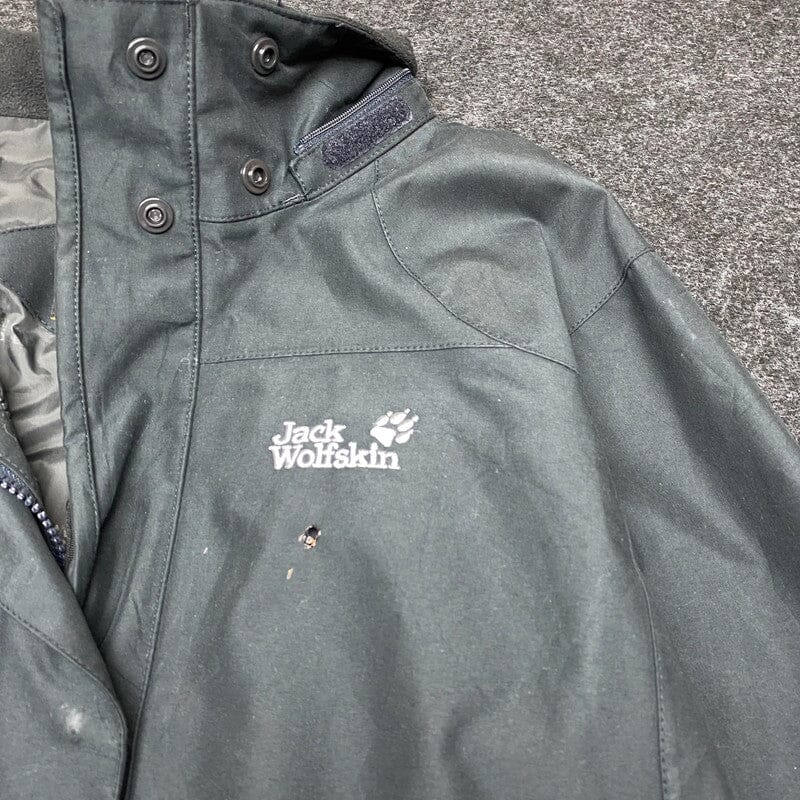 Black Jack Wolfskin Parkas Coat Women's Large Northern Pole Vintage Wholesale 