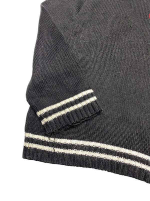 Black J.B.K Studio 1/4 Zip-up Sweater Men's Large Northern Pole Vintage Wholesale 