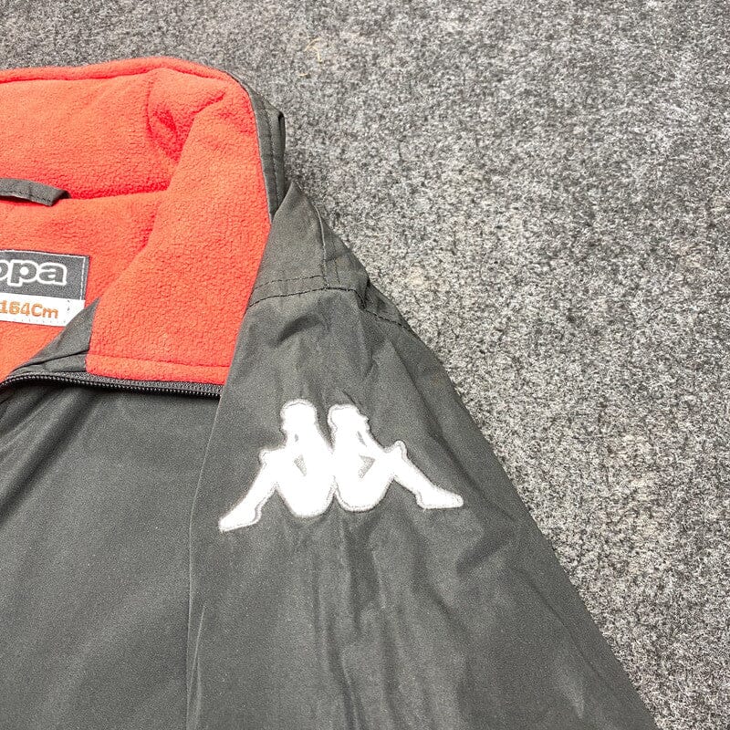 Black Kappa Windbreaker Youth's 14yrs Northern Pole Vintage Wholesale 