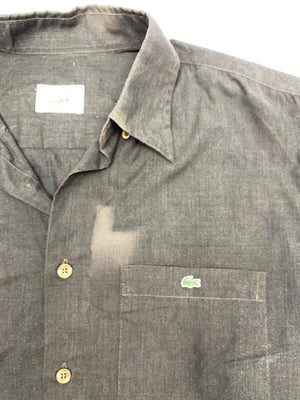 Black Lacoste Shirt Men's Medium Northern Pole Vintage Wholesale 