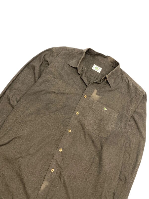 Black Lacoste Shirt Men's Medium Northern Pole Vintage Wholesale 