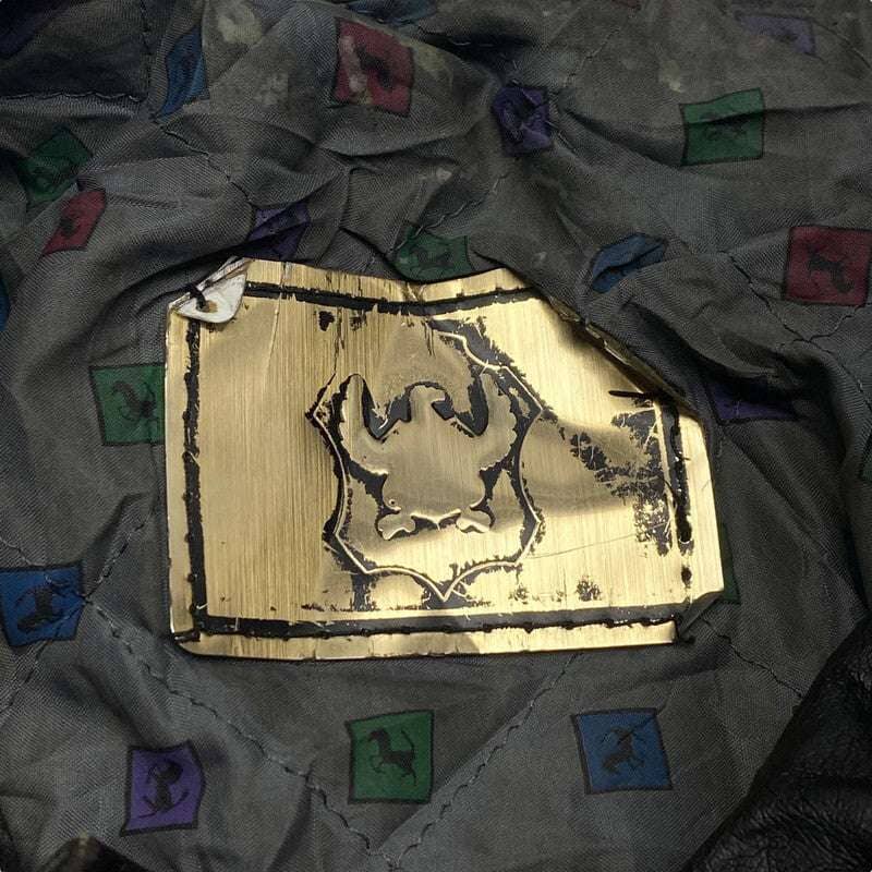 Black Leather Bomber Jacket Men's Large Northern Pole Vintage Wholesale 