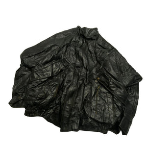 Black Leather Bomber Jacket Men's Large Northern Pole Vintage Wholesale 