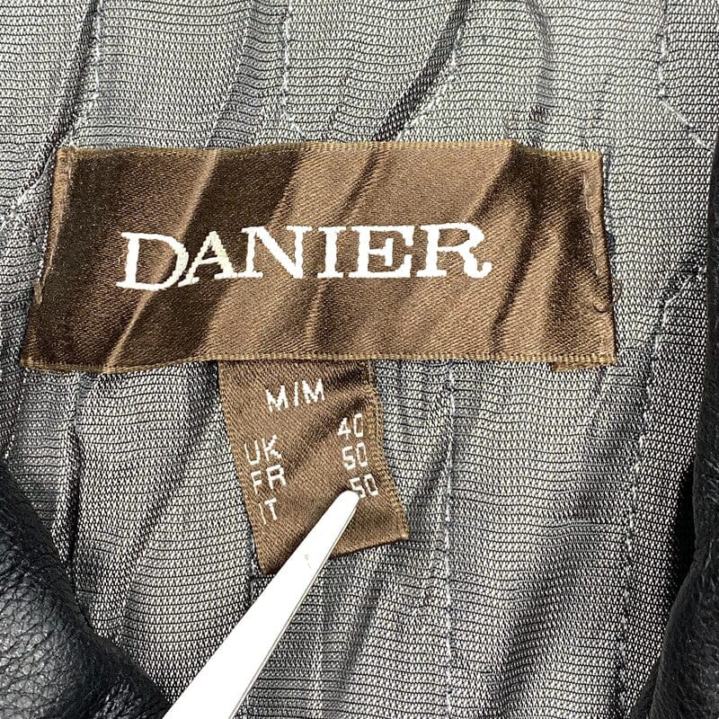 Black Leather Jacket Men's Medium Northern Pole Vintage Wholesale 