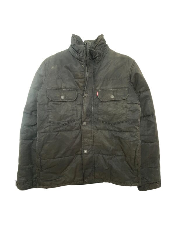 Black Levi's Puffer Jacket Men's Small Northern Pole Vintage Wholesale 