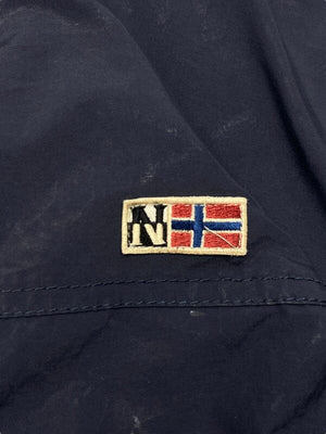 Black Napapijri Windbreaker Men's XL Northern Pole Vintage Wholesale 