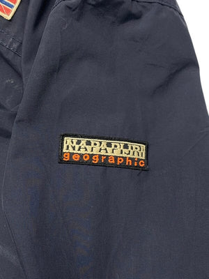 Black Napapijri Windbreaker Men's XL Northern Pole Vintage Wholesale 