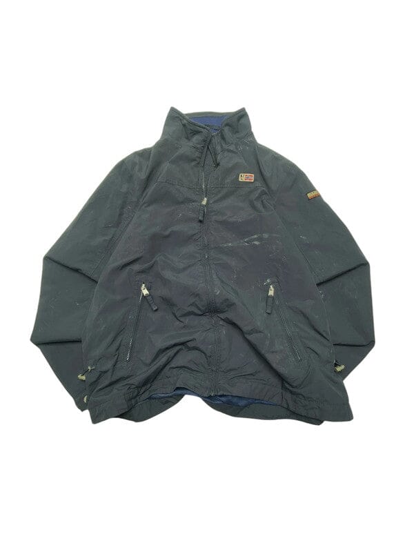 Black Napapijri Windbreaker Men's XL Northern Pole Vintage Wholesale 