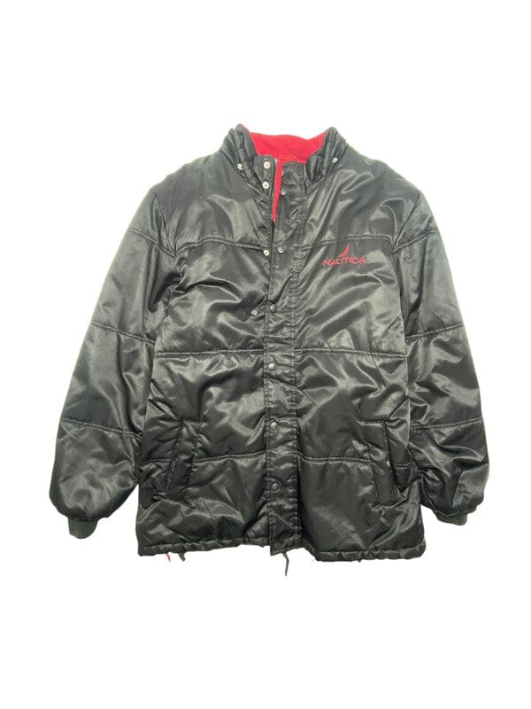 Black Nautica Puffer Jacket Men's XL Northern Pole Vintage Wholesale 