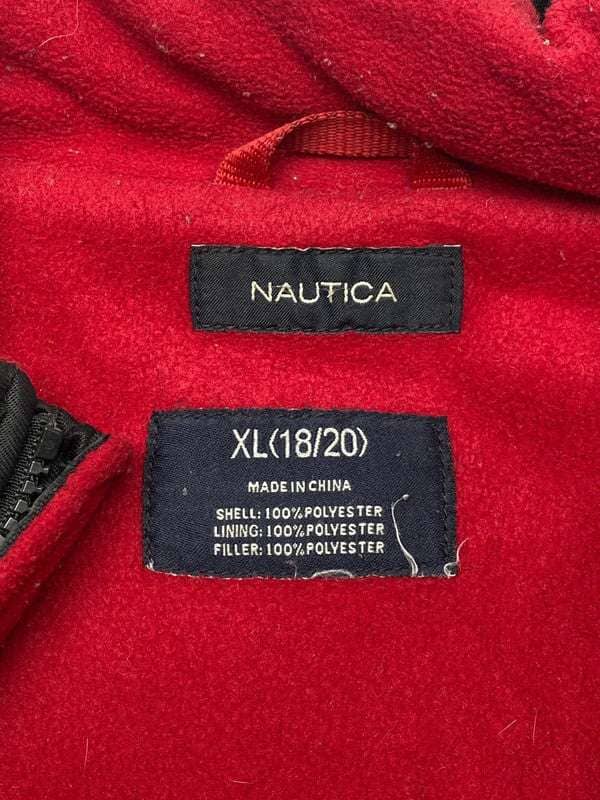 Black Nautica Puffer Jacket Men's XL Northern Pole Vintage Wholesale 