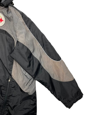 Black NFL Steelers Windbreaker Men's XXL Northern Pole Vintage Wholesale 