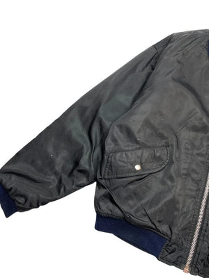 Black Pietrolazy Bomber Jacket MA-1 Men's XL Northern Pole Vintage Wholesale 