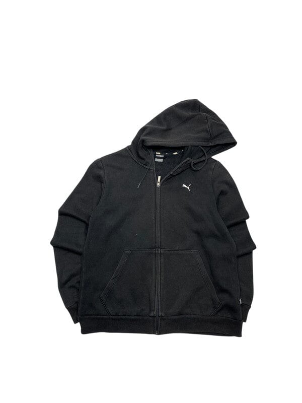 Black Puma Zip-through Hoodie Men's Medium Northern Pole Vintage Wholesale 