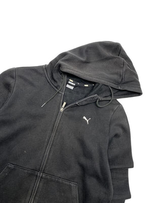 Black Puma Zip-through Hoodie Men's Medium Northern Pole Vintage Wholesale 