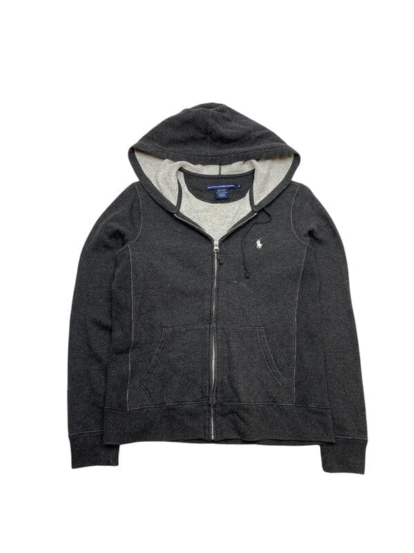 Black Ralph Lauren Sport Zip-through Hoodie Women's Medium 8 