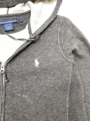 Black Ralph Lauren Sport Zip-through Hoodie Women's Medium 8 