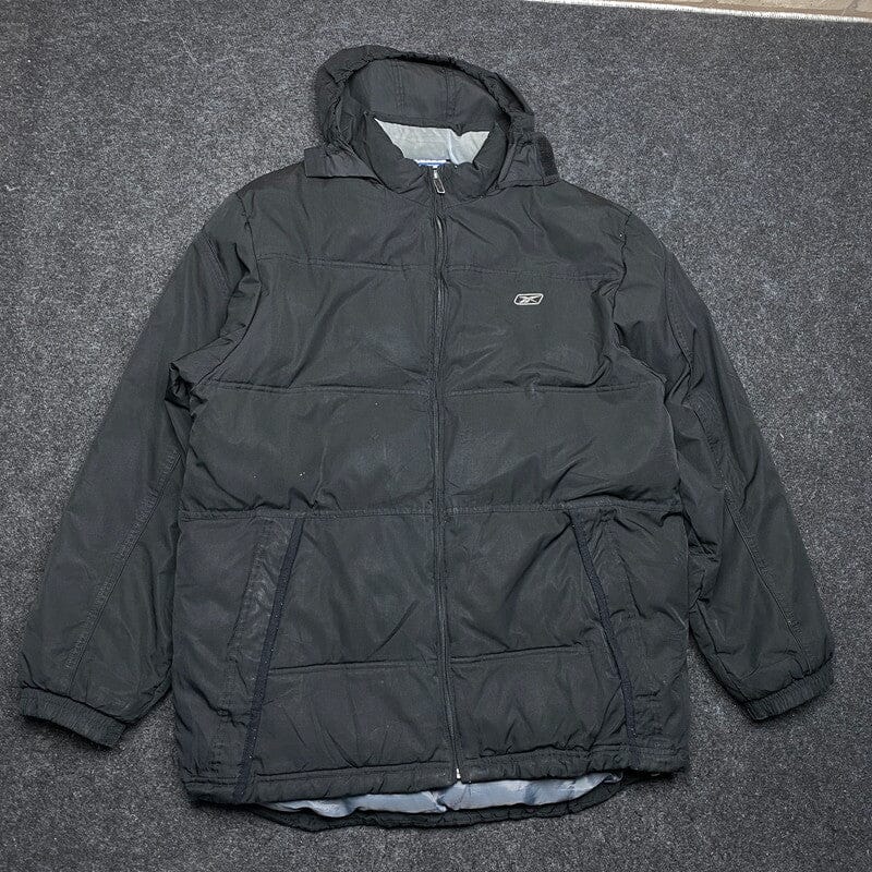 Black Reebok Puffer Jacket Men's Large Northern Pole Vintage Wholesale 