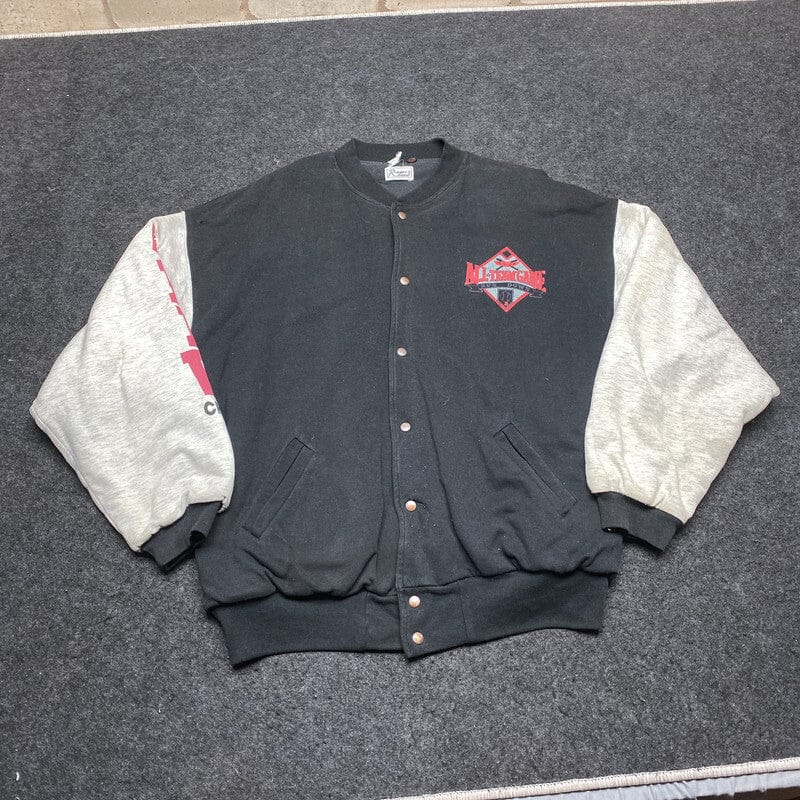 Black Rugger's Band Varsity Jacket Men's XL Northern Pole Vintage Wholesale 