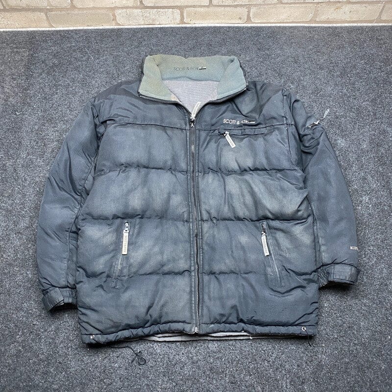 Black Scott & Fox Puffer Jacket Men's Medium Northern Pole Vintage Wholesale 