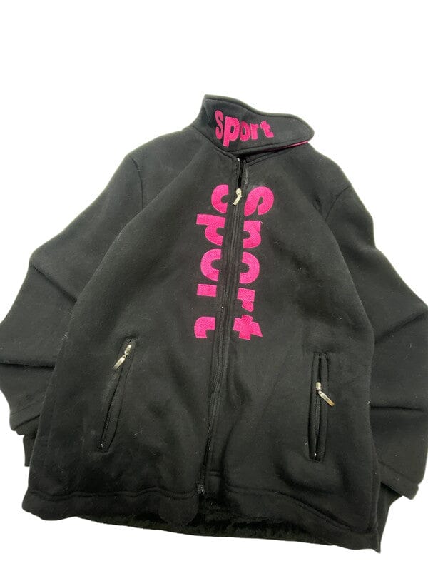 Black Simran Wear Windbreaker Women's XXL Northern Pole Vintage Wholesale 