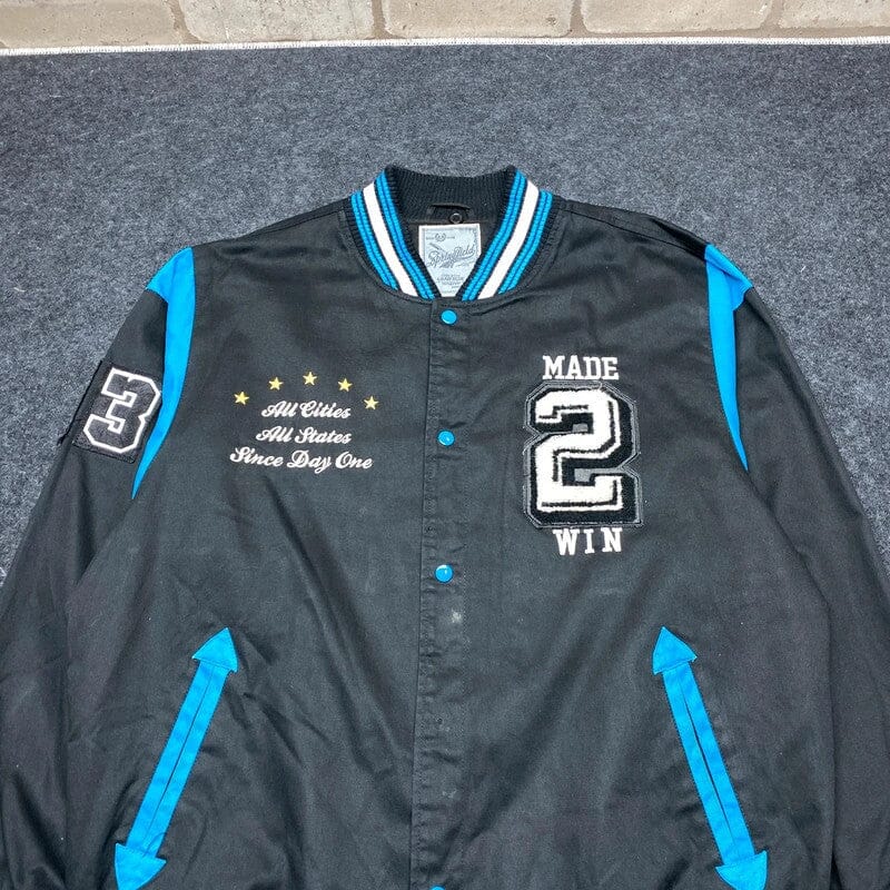 Black Springfield Varsity Jacket Men's XXL Northern Pole Vintage Wholesale 