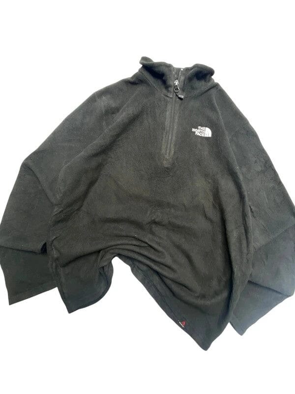 Black The North Face Half-zip Fleece Men's Small Northern Pole Vintage Wholesale 