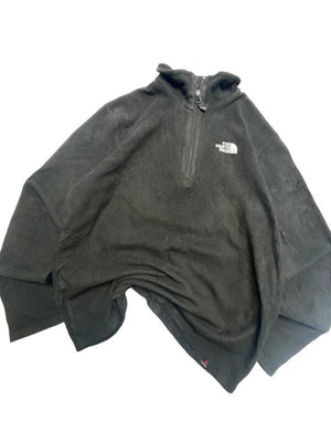 Black The North Face Half-zip Fleece Men's Small Northern Pole Vintage Wholesale 